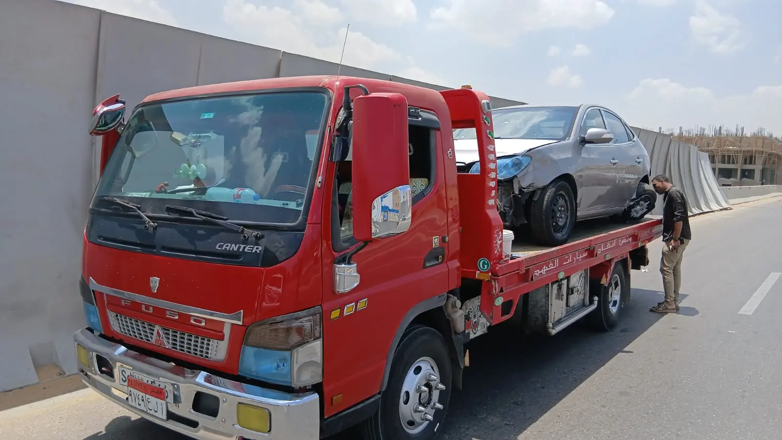 ونش إنقاذ سيارات في البحيرة