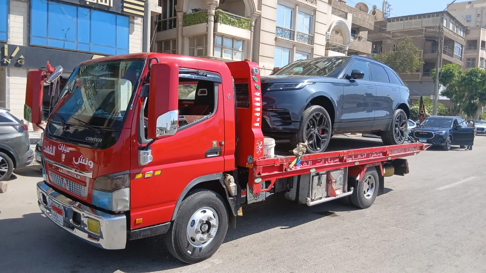 ونش إنقاذ سيارات في التجمع الأول
