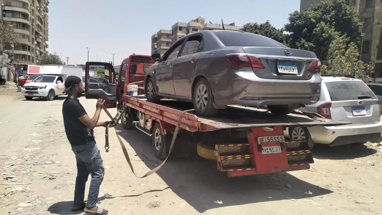 ونش انقاذ سيارات علي محور محمد نجيب