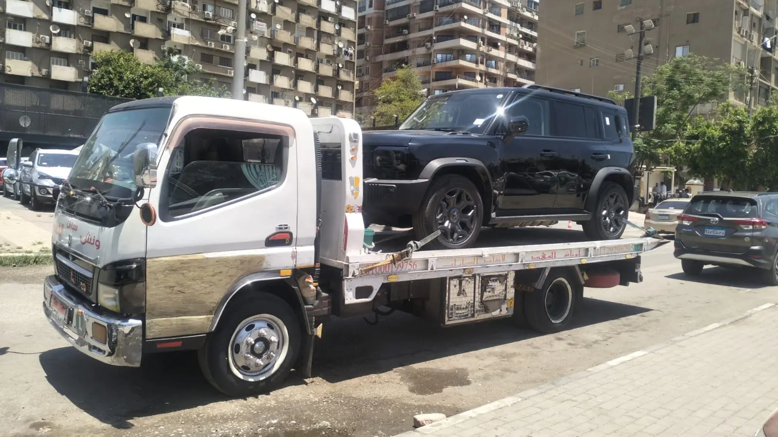 ونش إنقاذ سيارات في شارع مكرم عبيد