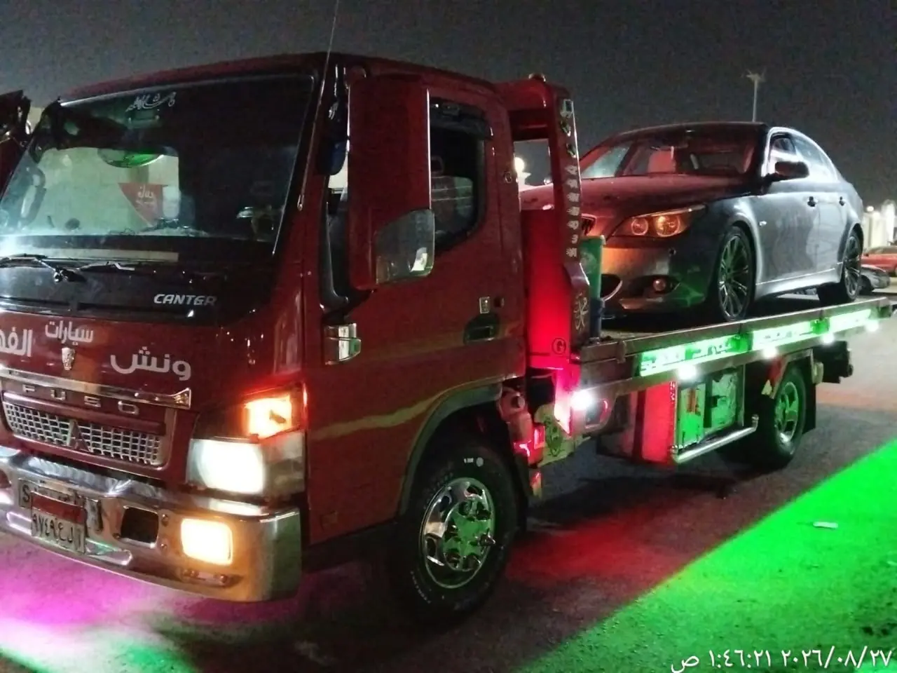 ونش انقاذ سيارات على طريق الفيوم الواحات