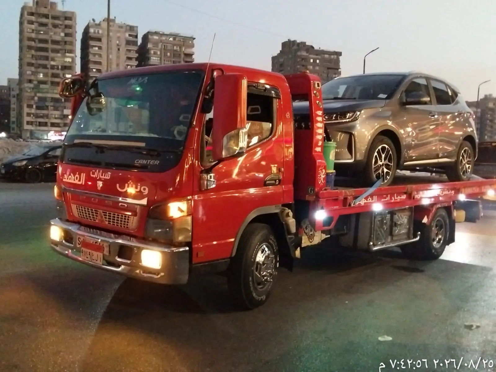 ونش انقاذ سيارات على محور 30 يونيو